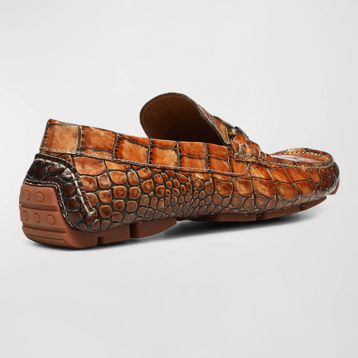 Dacio Driver Loafer - Crocco Cognac – Benjamin display picture 1