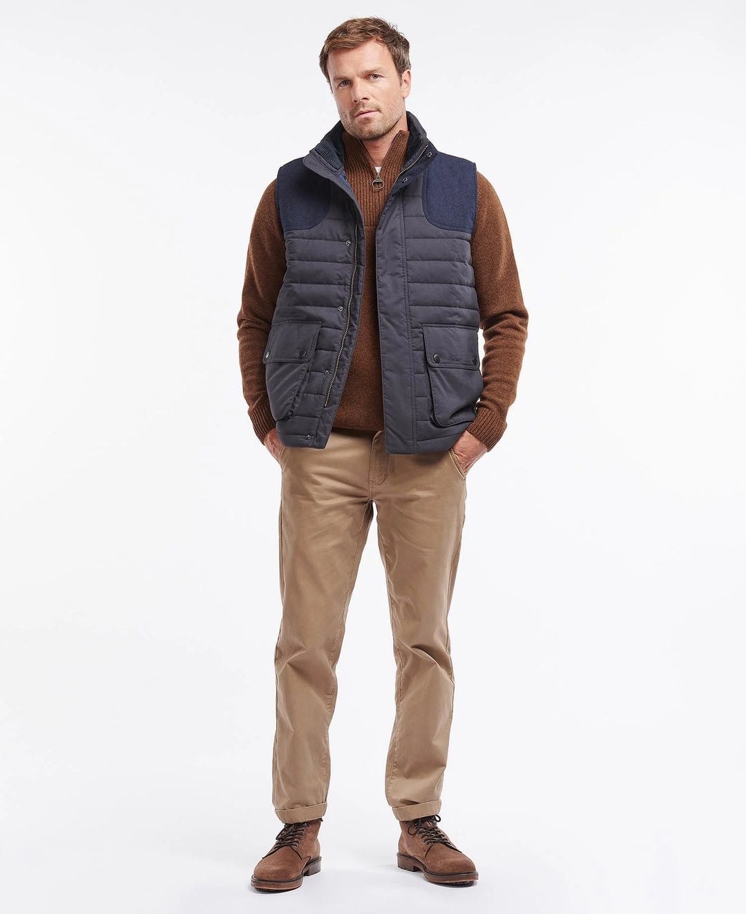 Gilet Homme Jos A Bank Leadbetter - Taille M - Bleu - Neuf Sans étiquettes - Fermeture Zippée