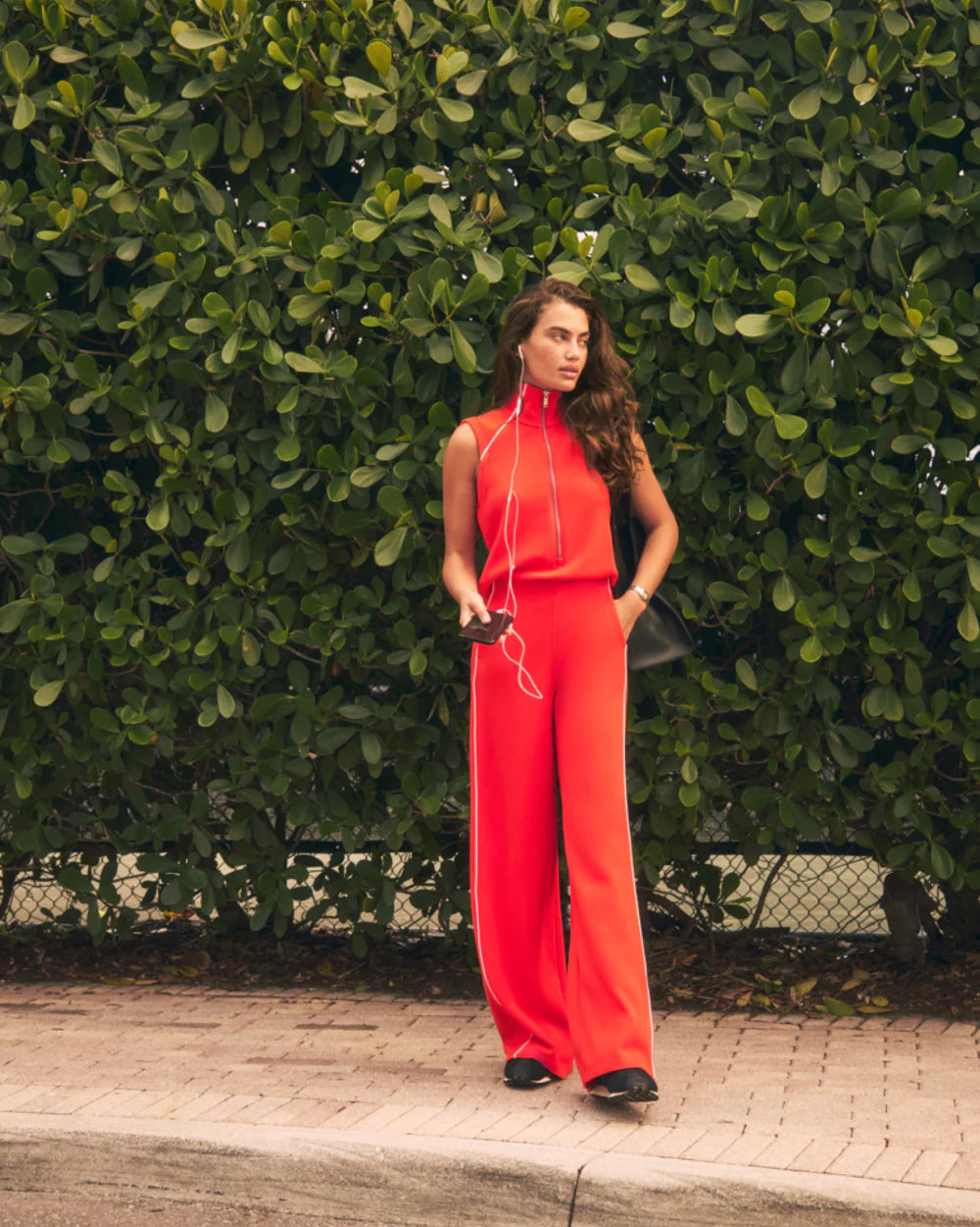 Sleeveless Mockneck Jumpsuit-Poppy – Benjamin's & Libba's