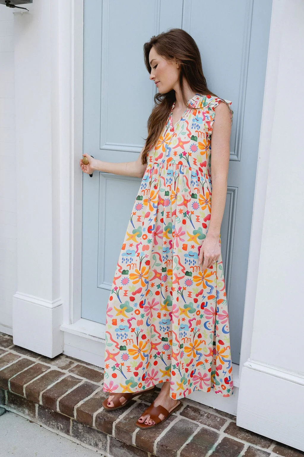 Josie Maxi Dress-Starlit Petals  Benjamin's & Libba's
