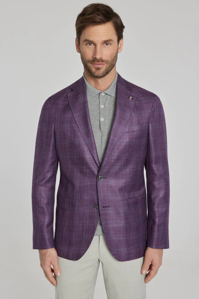 Gibson Sport Coat Plum Plaid