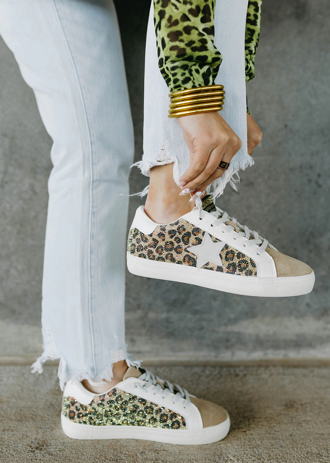 Vintage havana online sneakers leopard