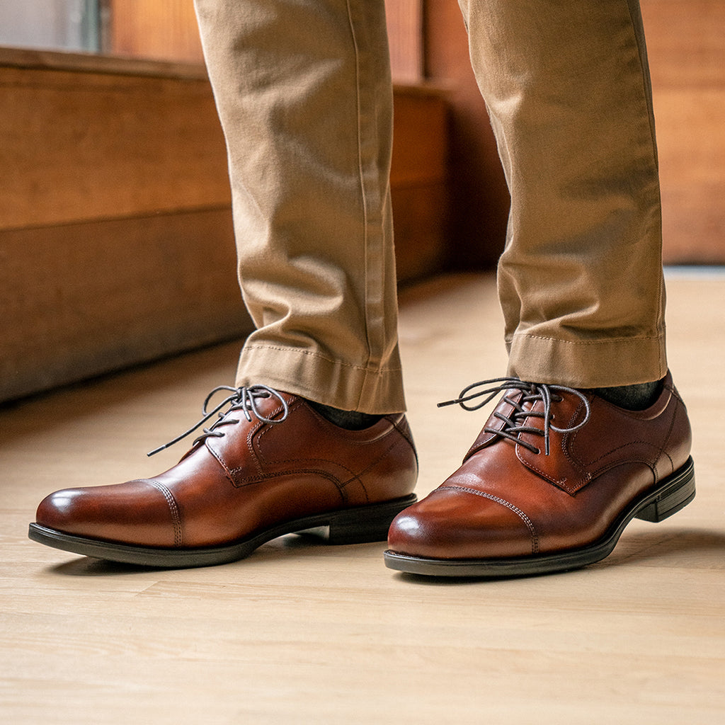 Cognac cap toe hot sale