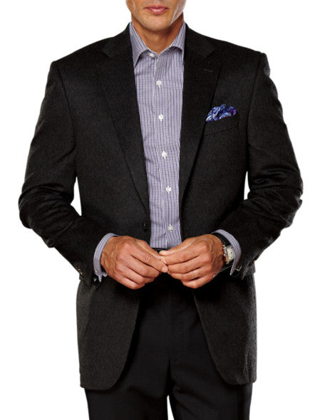 Cashmere Classic Fit Sport Coat Black
