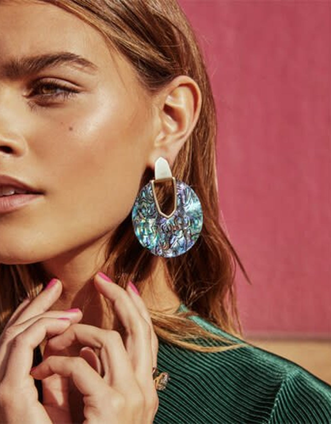 Diane Abolone Shell Statement Earrings Benjamin s Libba s