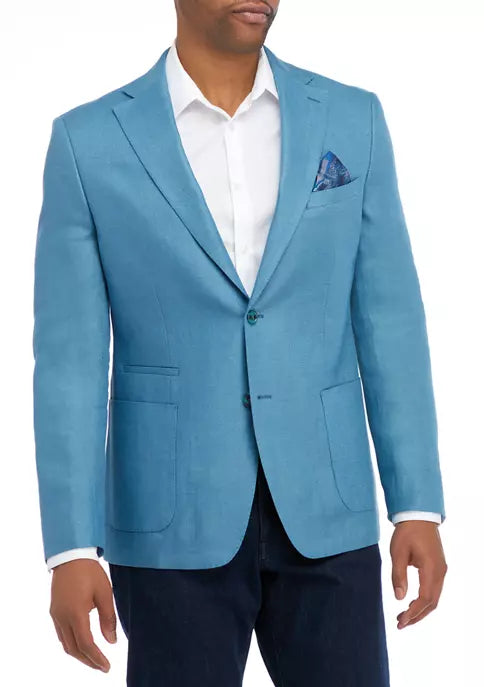 Linen Sport Coat - Teal Benjamin's & Libba's Linen Sport Coat - Teal Benjamin's & Libba's
