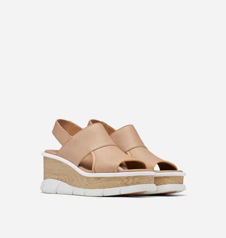 Joanie III Slingback Wedge Sandal Honest Beige Benjamin s Libba s