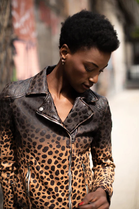 Vicki Leopard Leather Jacket – Benjamin's & Libba's